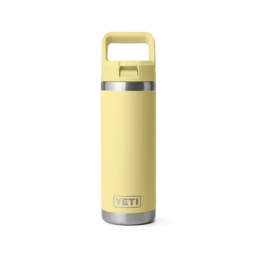 Yeti Rambler Bottle with Straw Cap 18 oz Daybreak Yellow