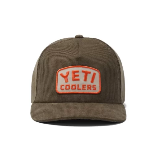 Yeti Wetlands Corduroy Snapback Hat Brown