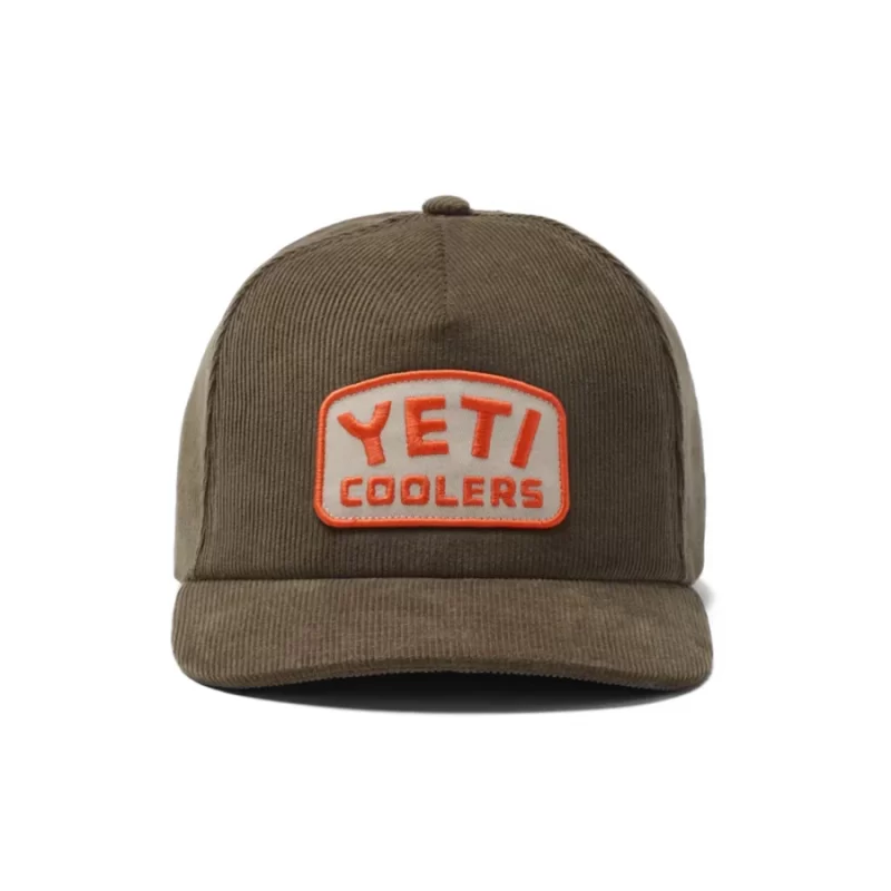 Yeti Wetlands Corduroy Snapback Hat Brown