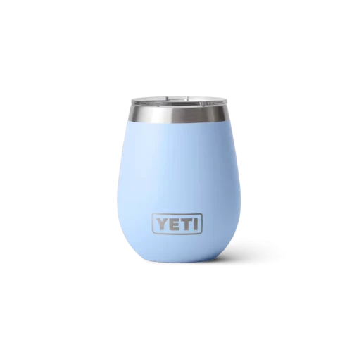 Yeti 10 oz Wine Tumbler w/ Magslider lid Big Sky Blue