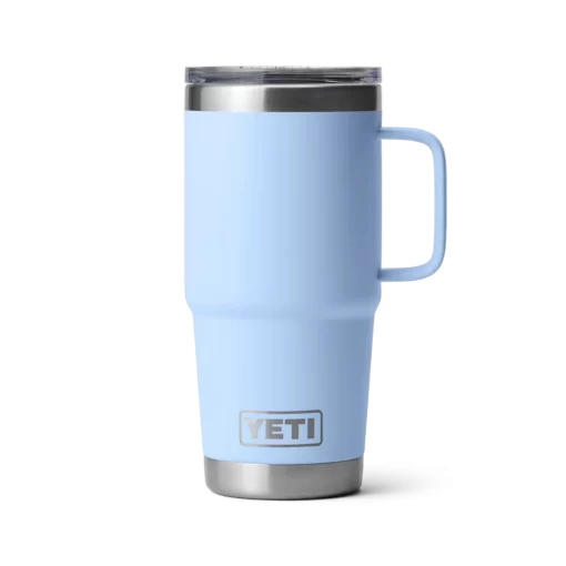 Yeti 20 oz Travel Mug w/ Stronghold lid Big Sky Blue