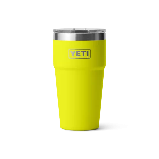 Yeti Rambler 20 oz Stackable Tumbler w/ Magslider lid Firefly Yellow