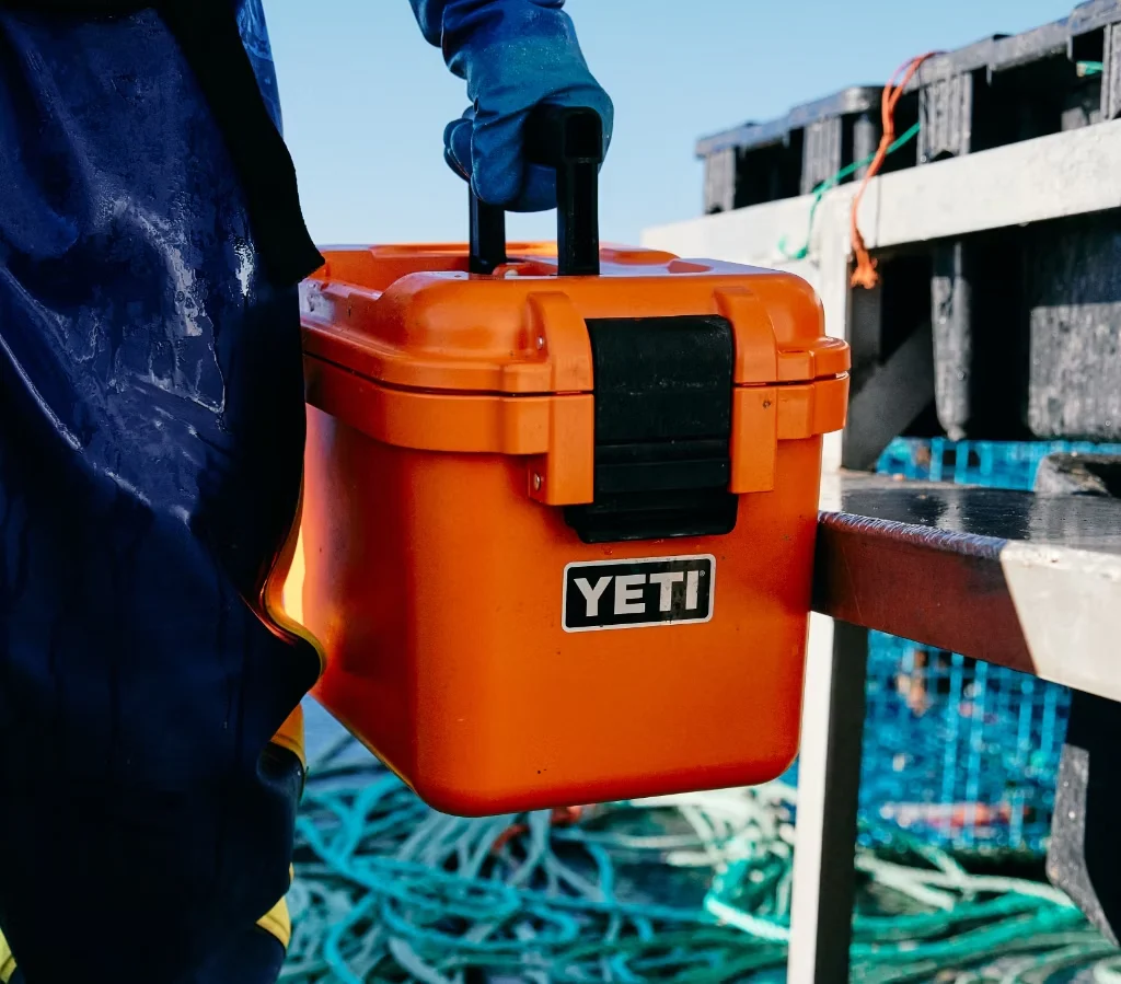 YETI LoadOut GoBox 15, King Crab Orange - Free Shipping