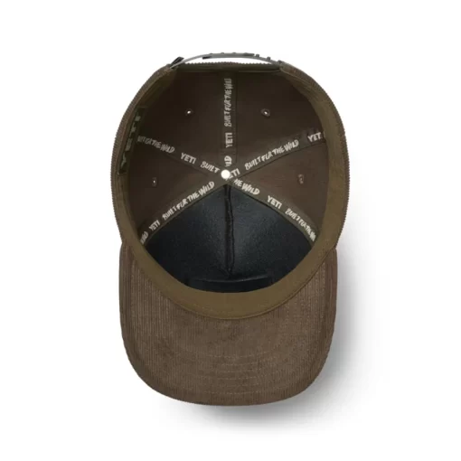 Yeti Wetlands Corduroy Snapback Hat Brown