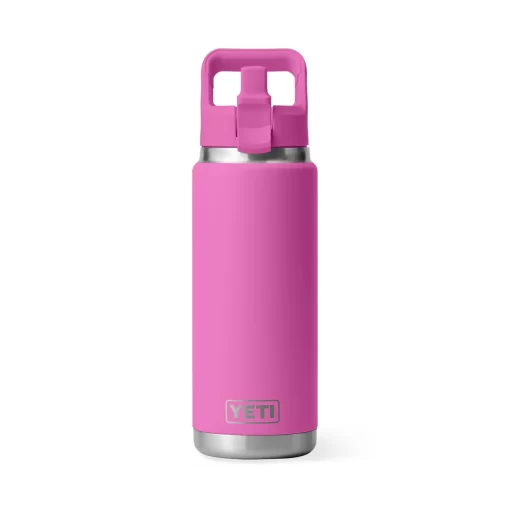 Yeti Rambler Bottle with Straw Cap 26 oz Wildflower Fuchsia