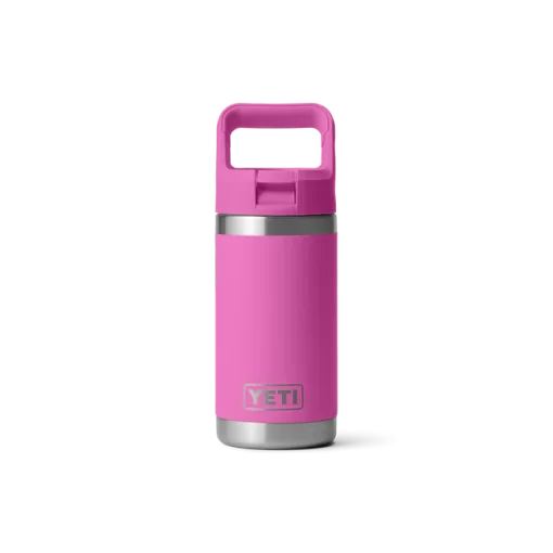 Yeti Rambler Bottle with Straw Cap Junior 12 oz Wildflower Fuchsia