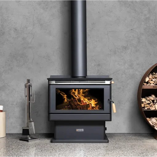 Kalora - Wood Heater - Free Standing - 600C - Black - 10.1kW - up to 300m2