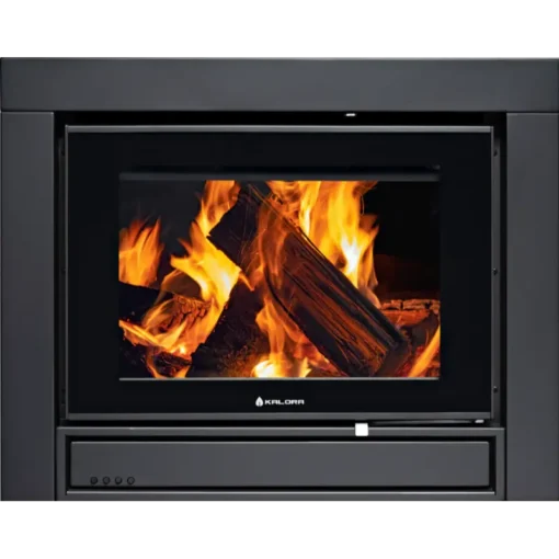 Kalora - Wood Heater - In-Built - Accent - Black - 12.8kW - up to 280m2