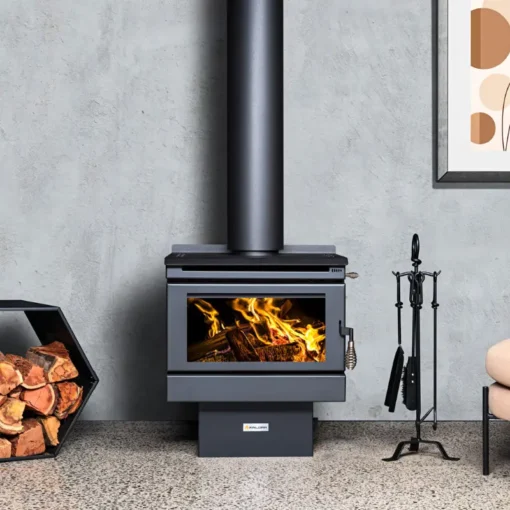 Kalora - Wood Heater - Free Standing - Chalet 5 - Black - 7.9kW - up to 200m2