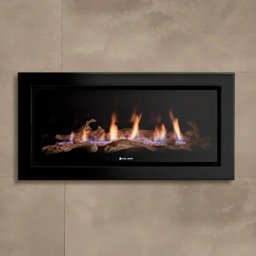 Kalora - Gas Log Heater - In-Built - Sorrento - Black Facia - up to 90m2