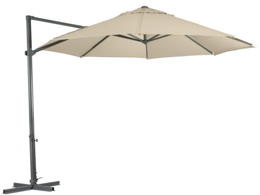 Shelta Pandanus 3.3m Octagonal Cantilever Umbrella - Charcoal