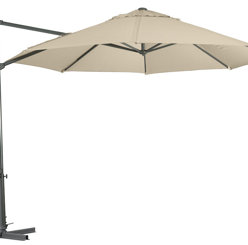 Shelta Pandanus 3.3m Octagonal Cantilever Umbrella - Charcoal