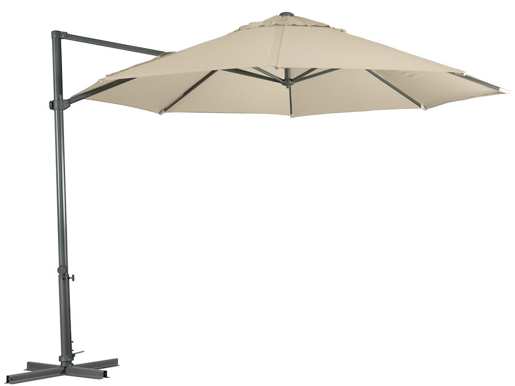 Shelta Pandanus 3.3m Octagonal Cantilever Umbrella - Charcoal