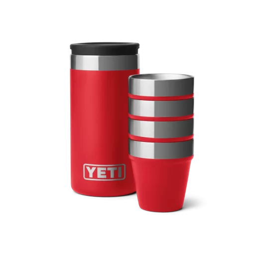 Yeti Shot Glasses Rescue Red