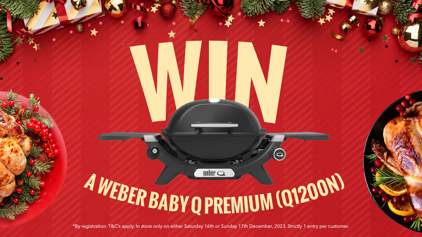 Win a Weber Baby Q Premium (Q1200N)