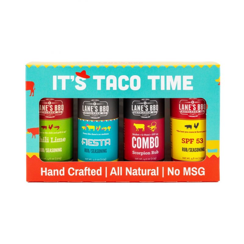 Lane's BBQ - It's Taco Time - 4 Rub Gift Set